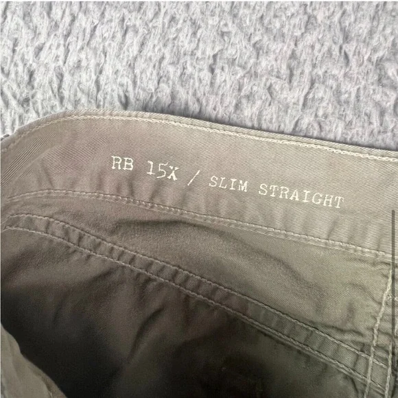 Rag & Bone Pants Mens 31x34 Khaki Brown RB 15X Slim Straight Tailored Workwear - Picture 4 of 8